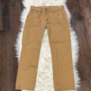 Stylish Levis Tan Straight-Leg Pants